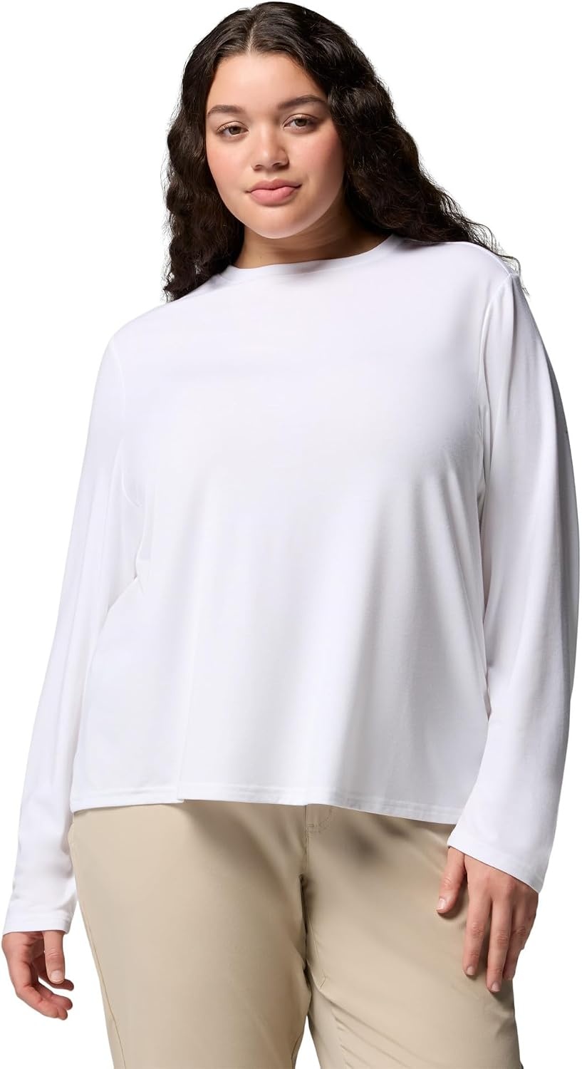 image:imageColumbia Womens Soft Stretch Long Sleeve TeeWhite