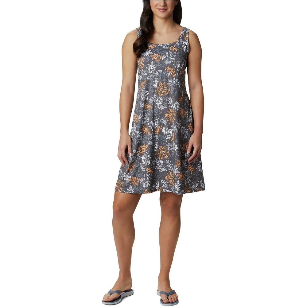 image:imageColumbia PFG Freezer III DressTrade Winds Grey Archive Palms Print