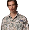 Columbia Mens PFG Super Tamiami Short Sleeve Shirt(Dark Stone Deltawood)