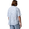 Columbia Mens PFG Super Tamiami Short Sleeve Shirt(Dockside Blue Roosters)