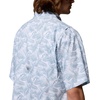 Columbia Mens PFG Super Tamiami Short Sleeve Shirt(Dockside Blue Roosters)