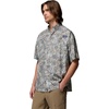 Columbia Mens PFG Super Tamiami Short Sleeve Shirt(Niagara/Seatigers)