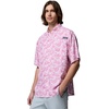 Columbia Mens PFG Super Tamiami Short Sleeve Shirt(Rosette Roosters)