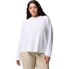 Columbia Women’s Soft Stretch Long Sleeve Tee(White)