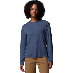 Columbia Women’s Soft Stretch Long Sleeve Tee(Collegiate Navy Heather)
