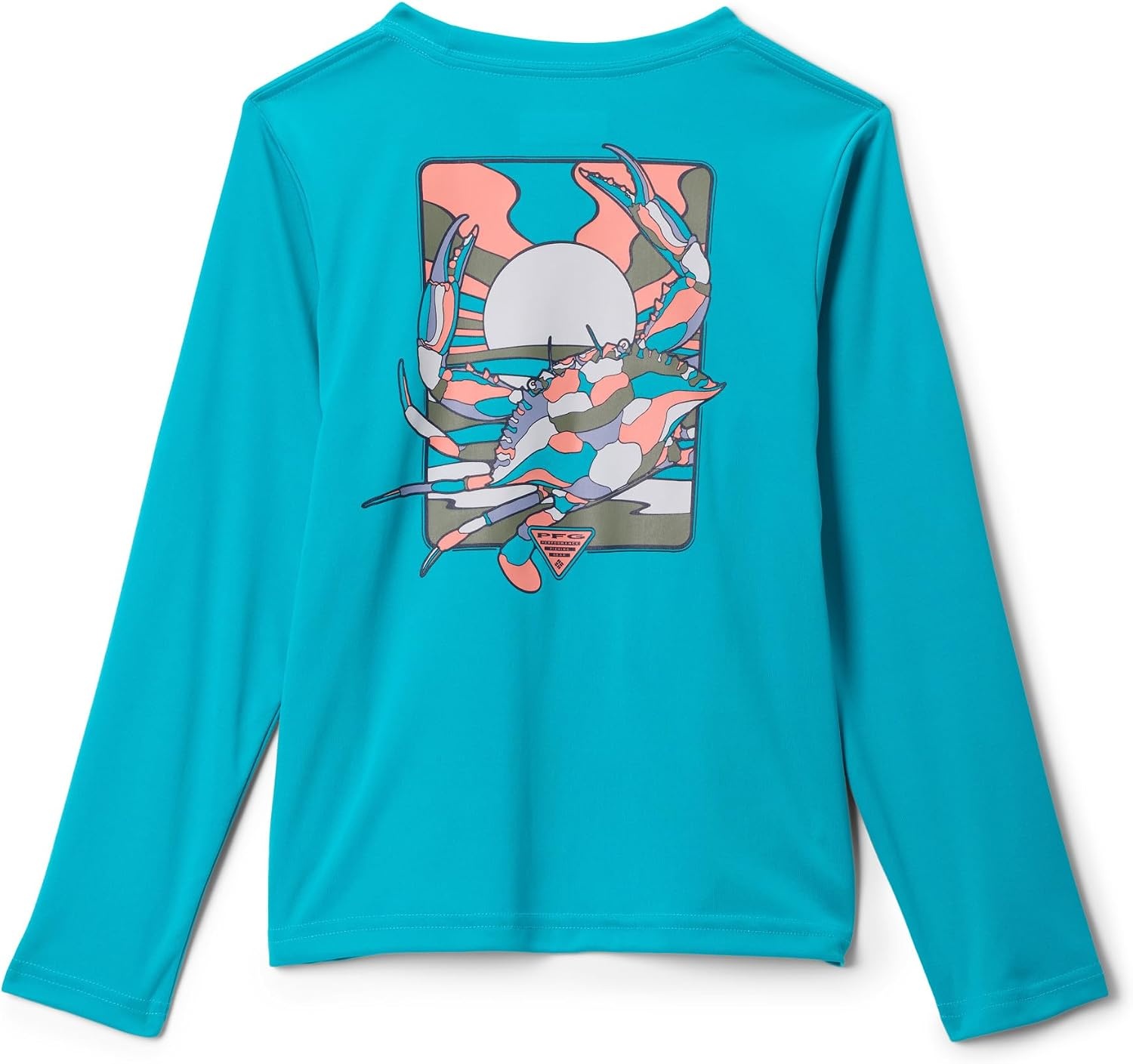 image:imageColumbia Boys Terminal Tackle PFG Fish Shine Long SleeveOcean Teal