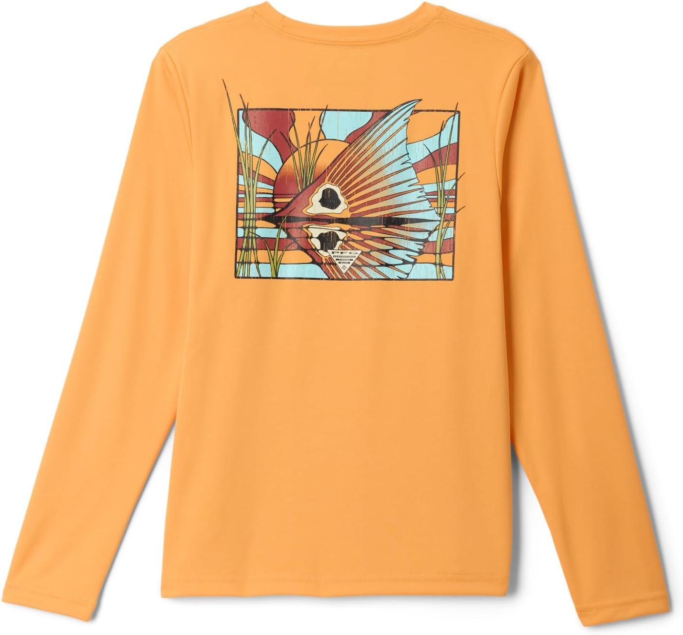 image:imageColumbia Boys Terminal Tackle PFG Fish Shine Long SleeveSummer OrangeRedfish Rise