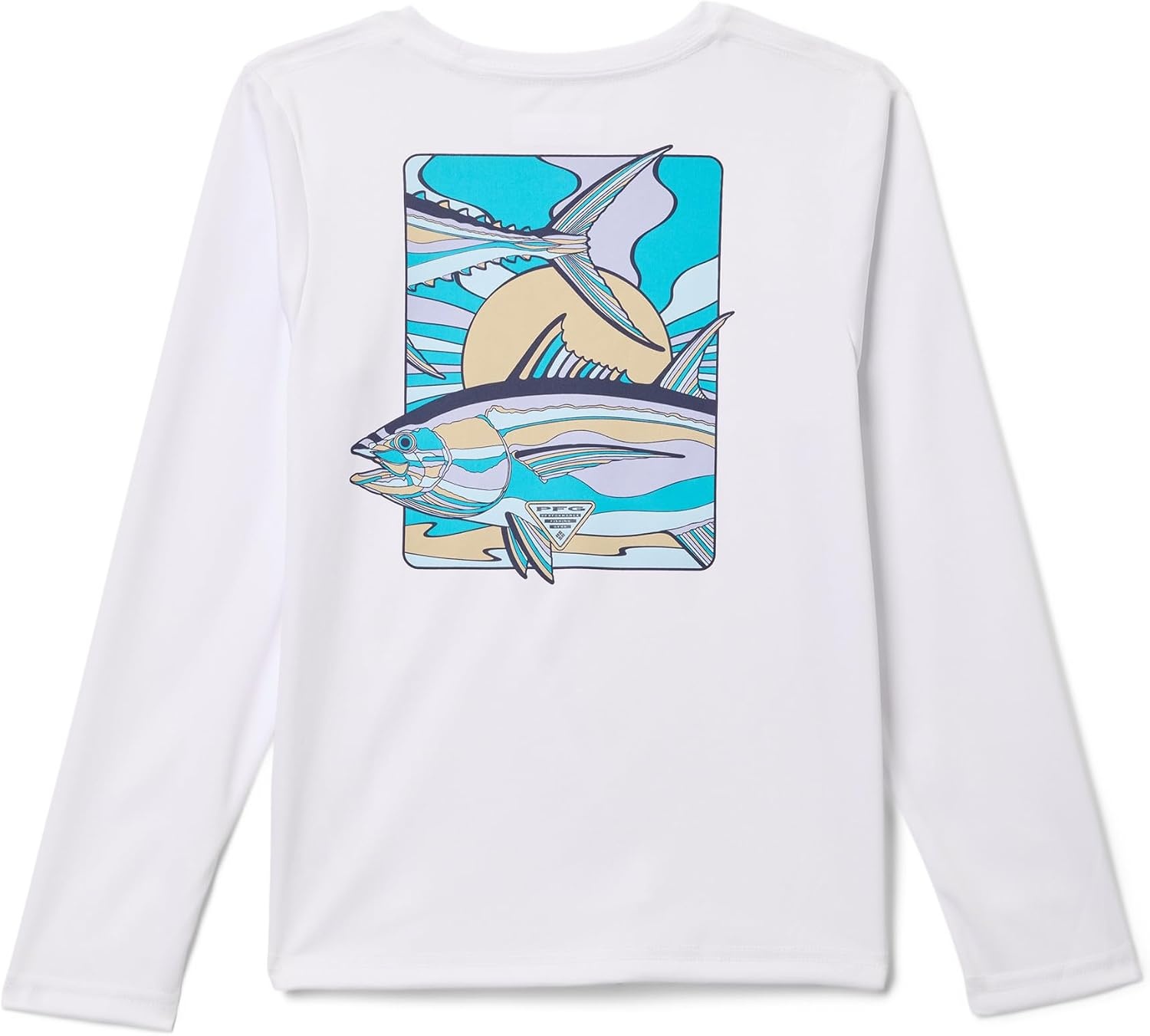 image:imageColumbia Boys Terminal Tackle PFG Fish Shine Long SleeveWhite