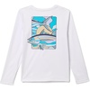 Columbia Boys’ Terminal Tackle PFG Fish Shine Long Sleeve(White)
