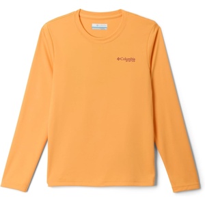 Columbia Boys’ Terminal Tackle PFG Fish Shine Long Sleeve(Summer Orange/Redfish Rise)