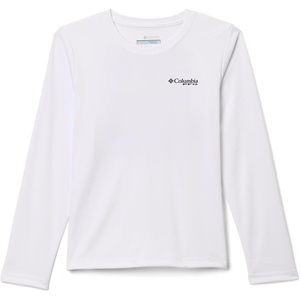 Columbia Boys’ Terminal Tackle PFG Fish Shine Long Sleeve(White)