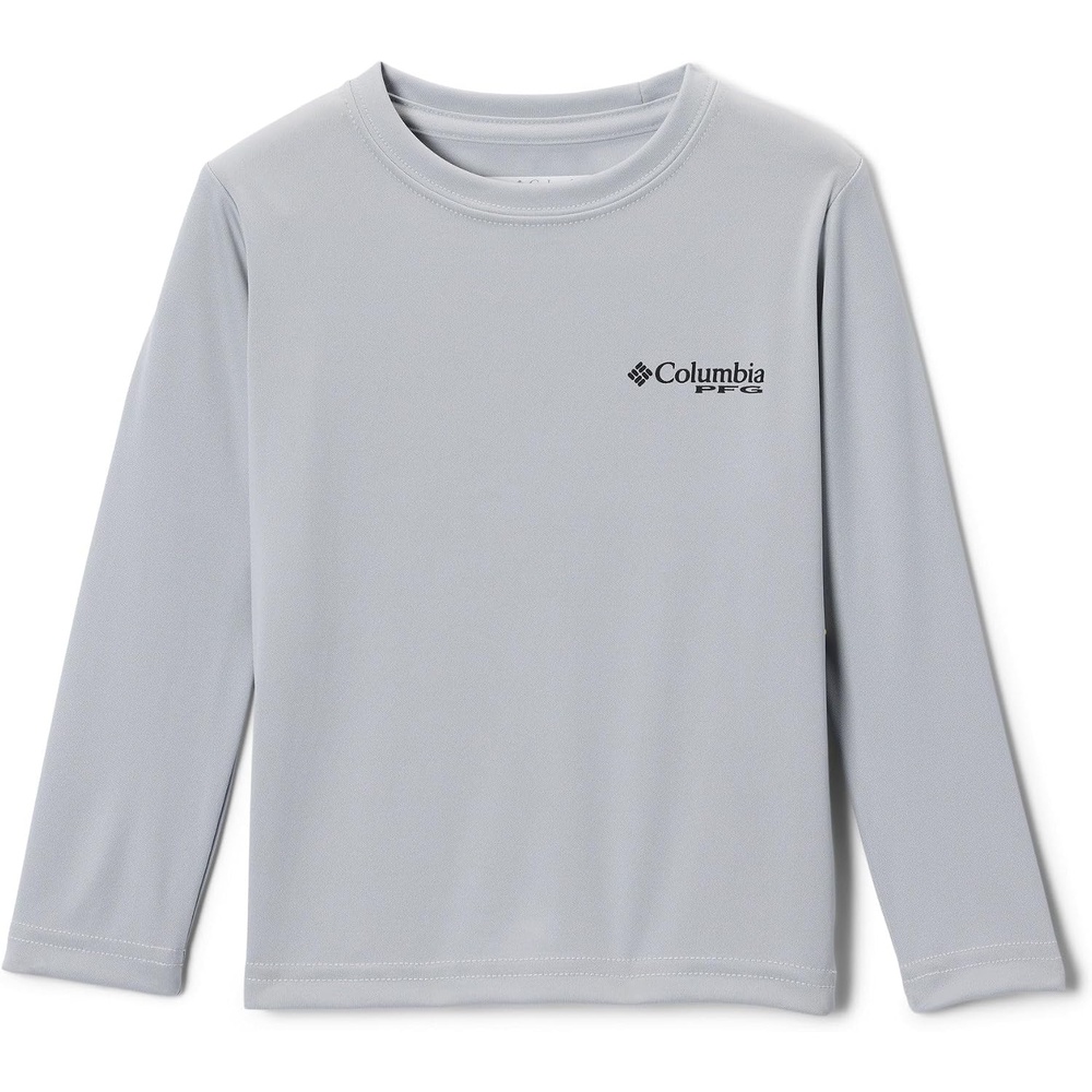 image:imageColumbia Boys Terminal Tackle PFG Fish Flag Long Sleeve Little KidsBig KidsCool Grey Graphic
