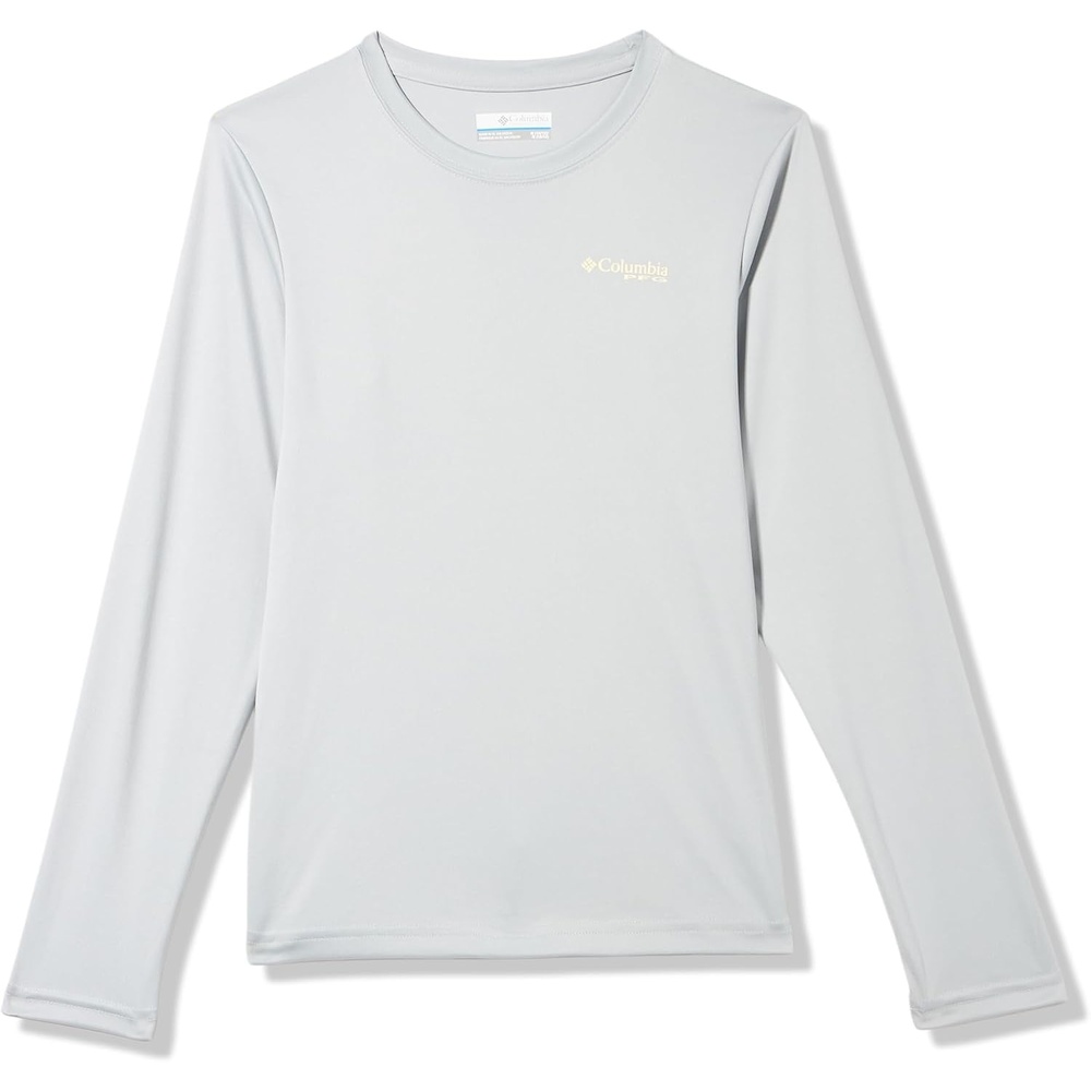 image:imageColumbia Boys Terminal Tackle PFG Fish Flag Long Sleeve Little KidsBig KidsCool GreyCrushed Blue Trout Flies