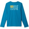 Columbia Boy’s Terminal Tackle PFG™ Fish Flag Long Sleeve (Little Kids/Big Kids)(Blue Echo/Pear Offshore Slam)