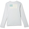 Columbia Boy’s Terminal Tackle PFG™ Fish Flag Long Sleeve (Little Kids/Big Kids)(Cool Grey/Crushed Blue Trout + Flies)