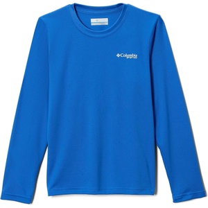 Columbia Boy’s Terminal Tackle PFG™ Fish Flag Long Sleeve (Little Kids/Big Kids)(Vivid Blue Graphic)