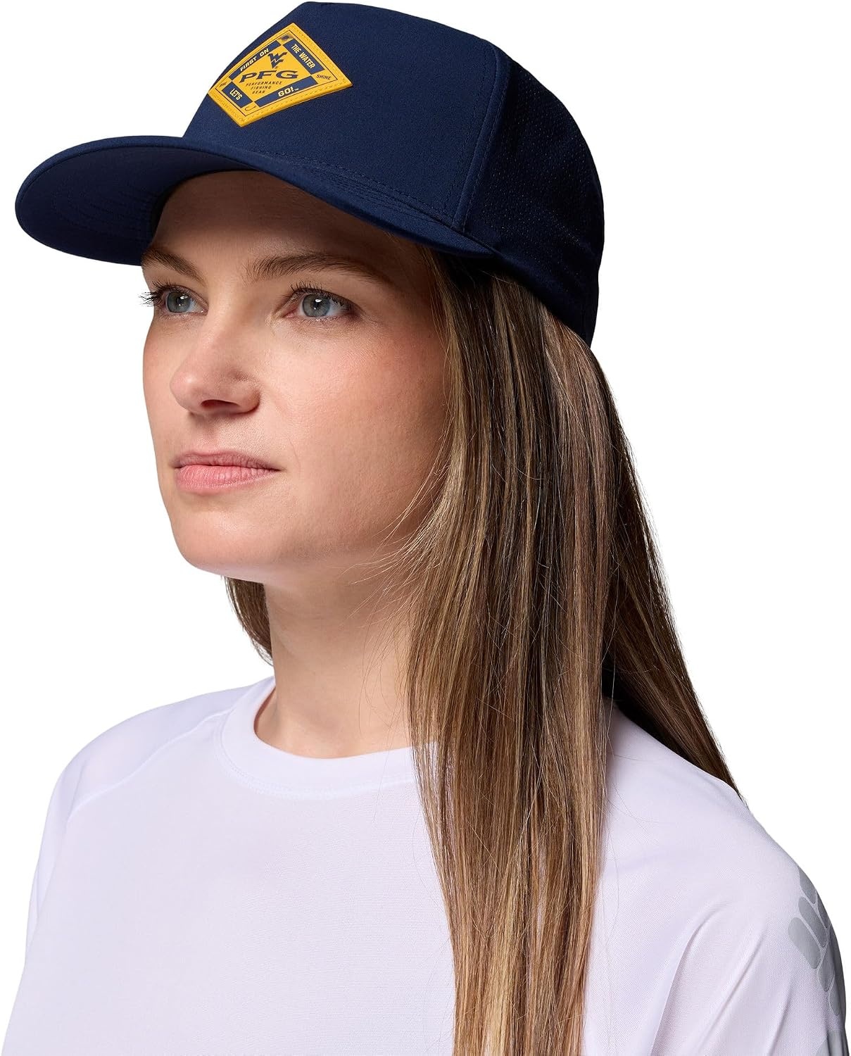 image:imageColumbia Unisex Collegiate PFG Elite 3D Stretch Snap BackWv Collegiate Navy