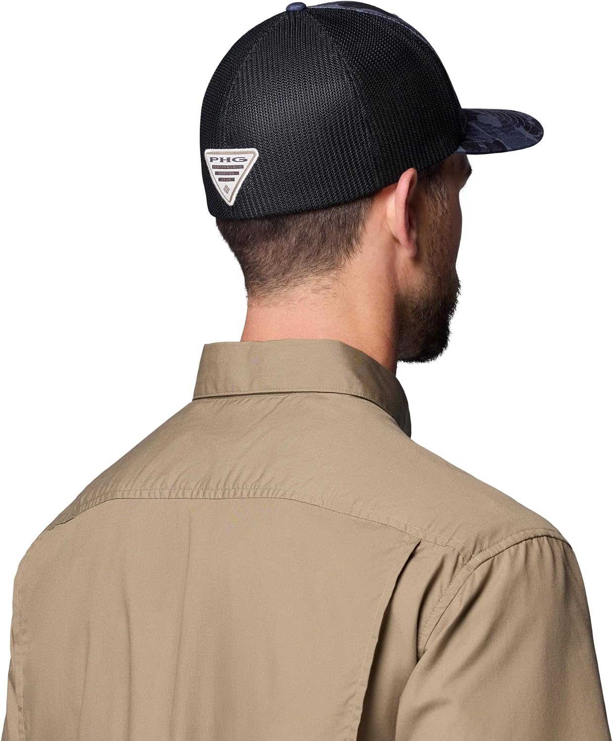 image:imageColumbia Unisex Collegiate PHG Camo Mesh Ball CapSc Black Deltawoods Camo