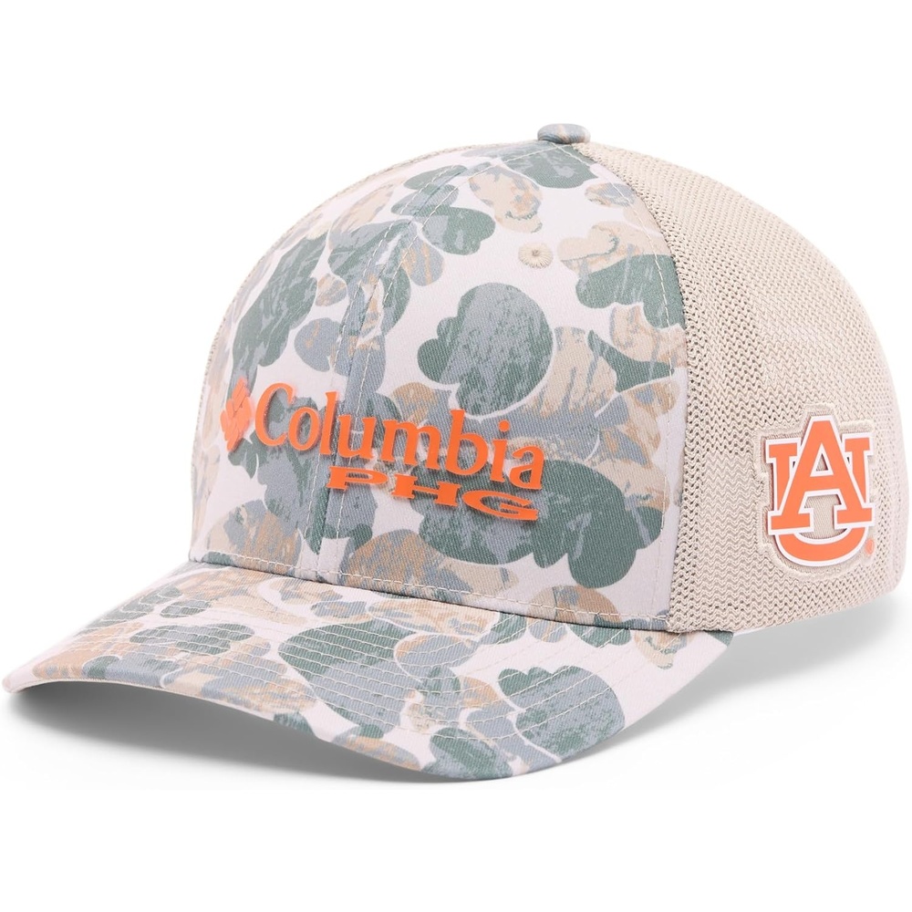 image:imageColumbia Unisex Collegiate PHG Camo Mesh Ball CapAub Fossil Deltawoods Camo
