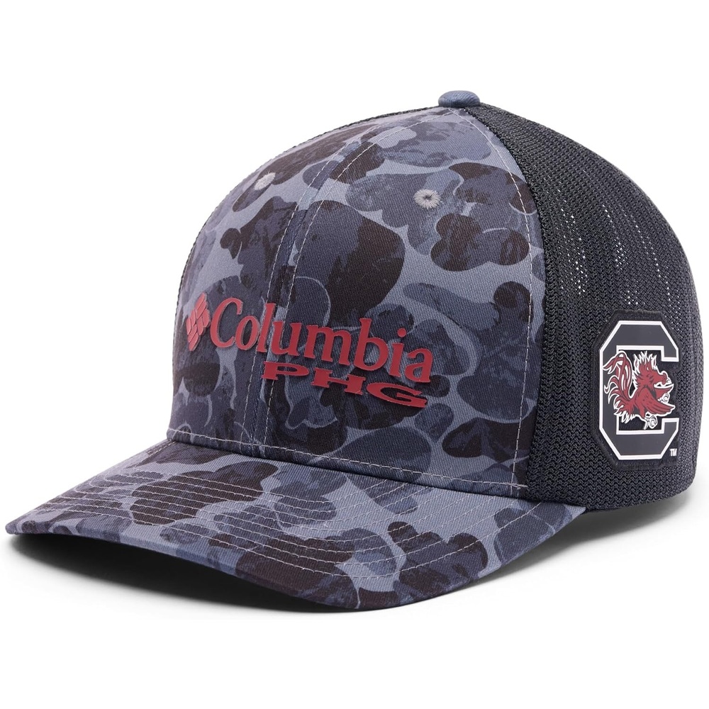 image:imageColumbia Unisex Collegiate PHG Camo Mesh Ball CapSc Black Deltawoods Camo