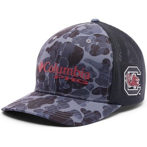 Columbia Unisex Collegiate PHG Camo Mesh Ball Cap(Sc – Black Deltawoods Camo)