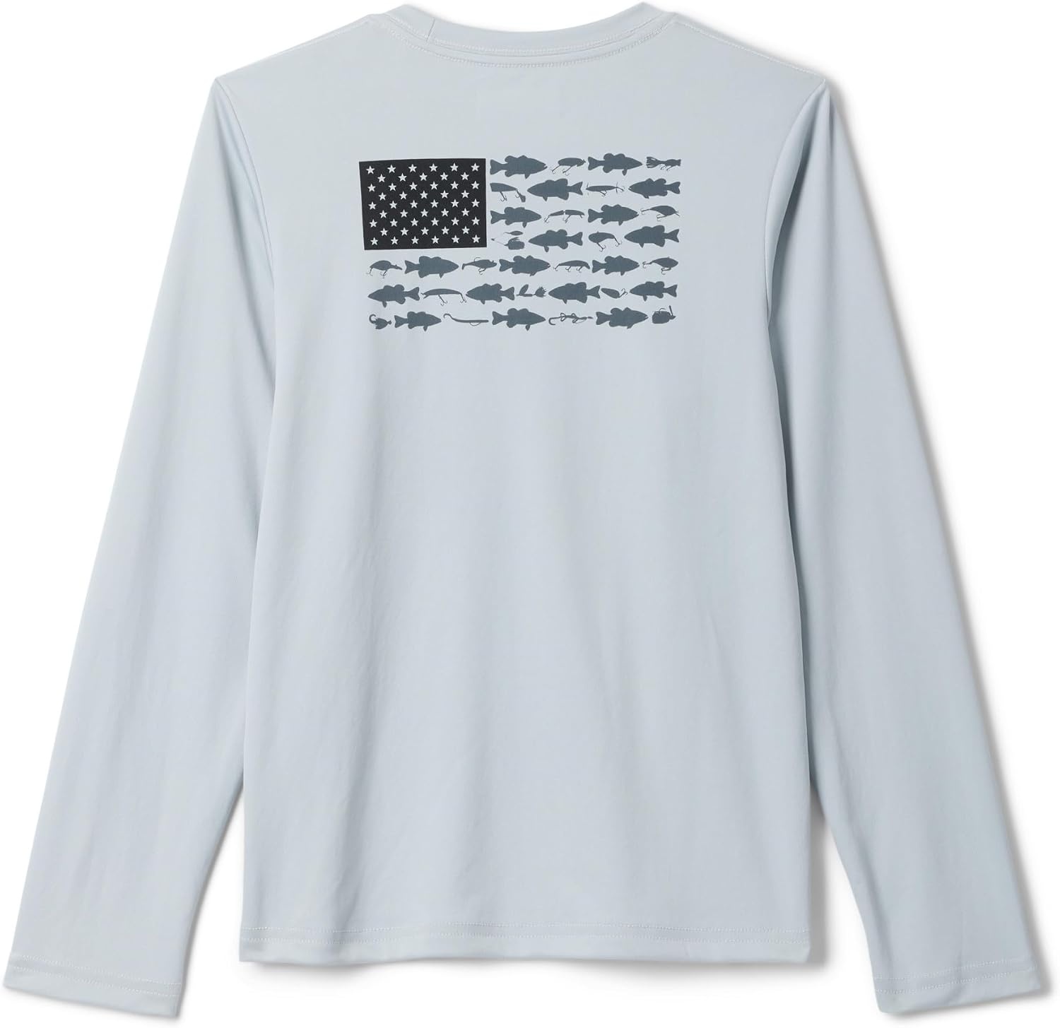 image:imageColumbia Youth Boys PFG Terminal Tackle Fish Flag Long Sleeve ShirtCool Grey Graphic