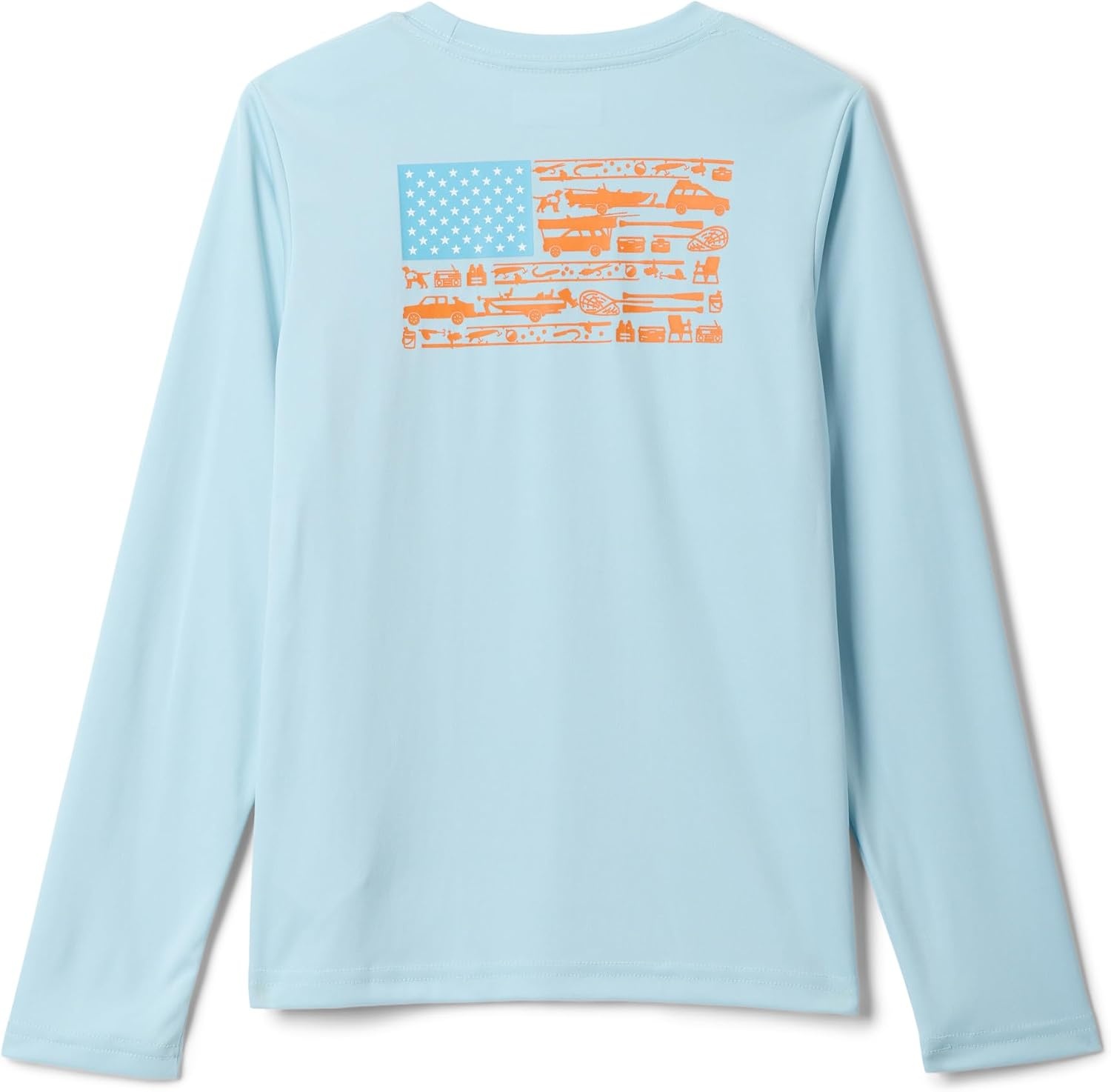 image:imageColumbia Youth Boys PFG Terminal Tackle Fish Flag Long Sleeve ShirtMarine Light Graphic