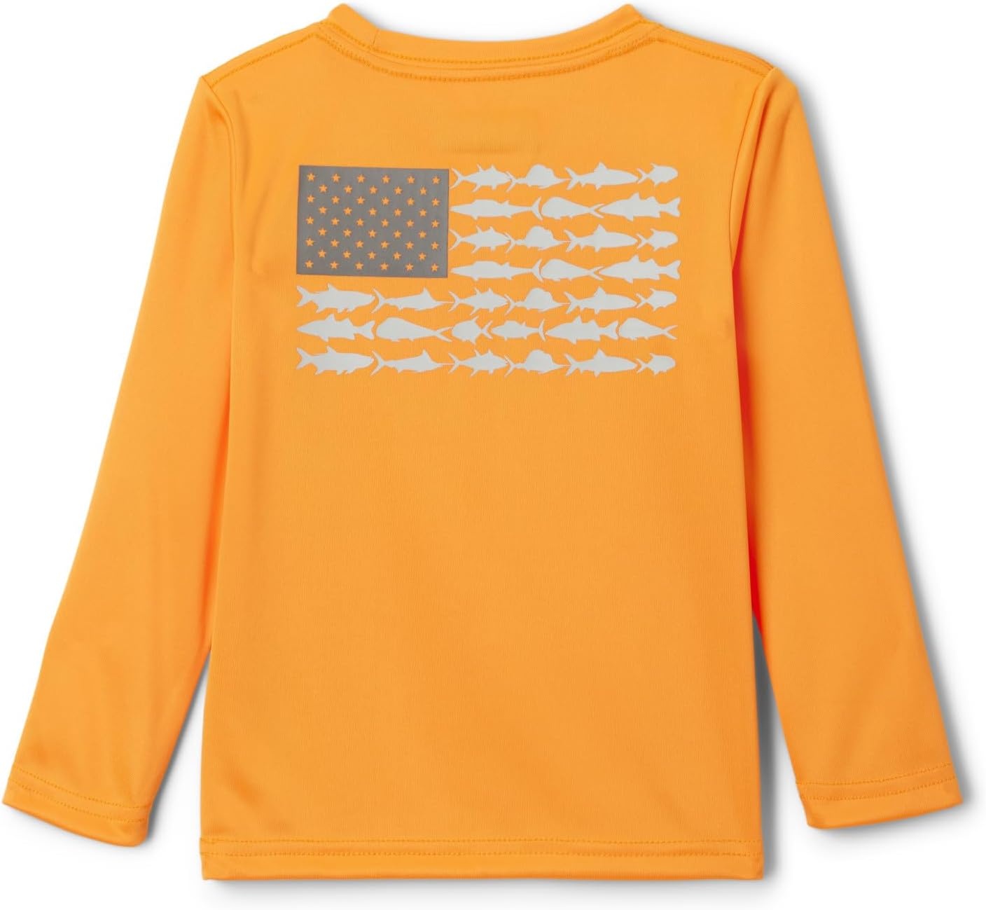 image:imageColumbia Youth Boys PFG Terminal Tackle Fish Flag Long Sleeve ShirtOrange BlastCool Grey