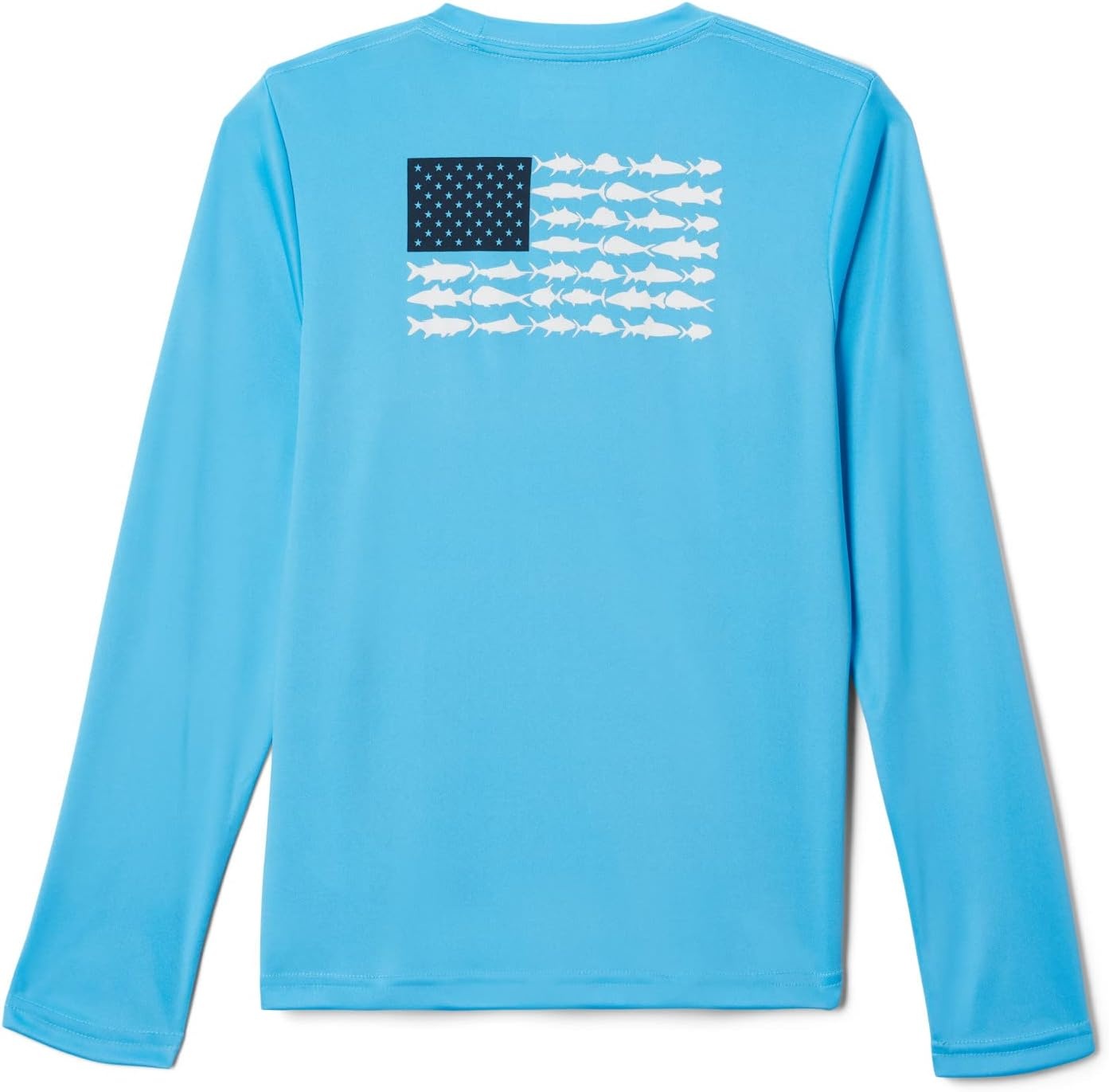 image:imageColumbia Youth Boys PFG Terminal Tackle Fish Flag Long Sleeve ShirtRiptideWhite