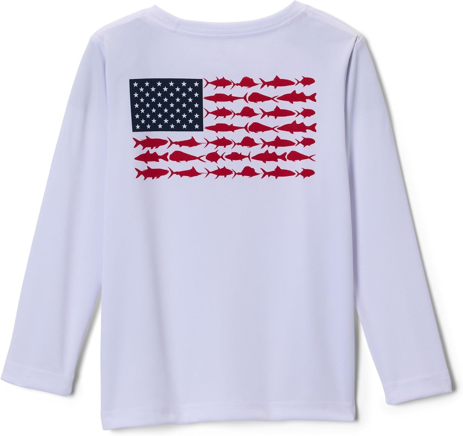 image:imageColumbia Youth Boys PFG Terminal Tackle Fish Flag Long Sleeve ShirtWhite