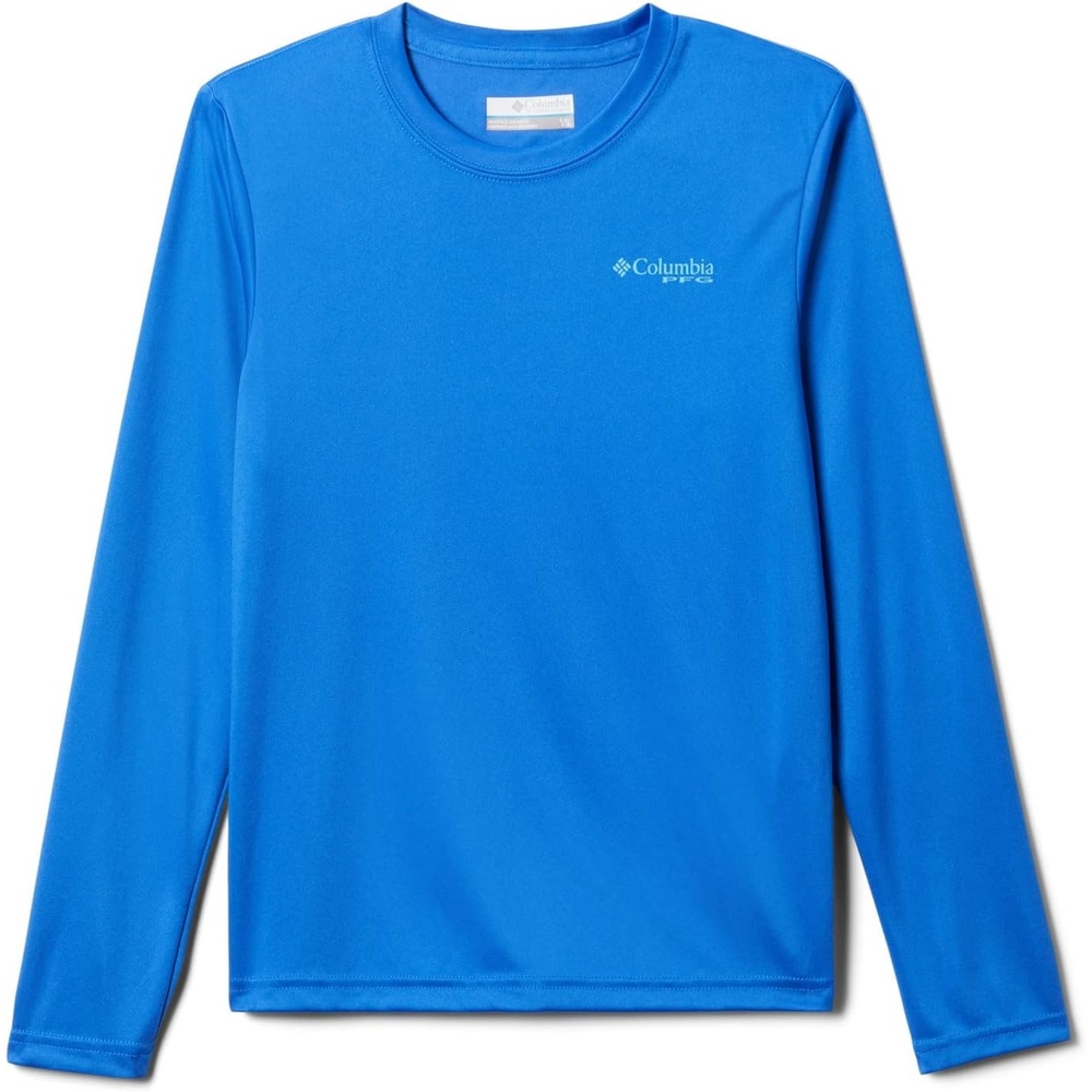 image:imageColumbia Youth Boys PFG Terminal Tackle Fish Flag Long Sleeve ShirtBlue MacawAtoll