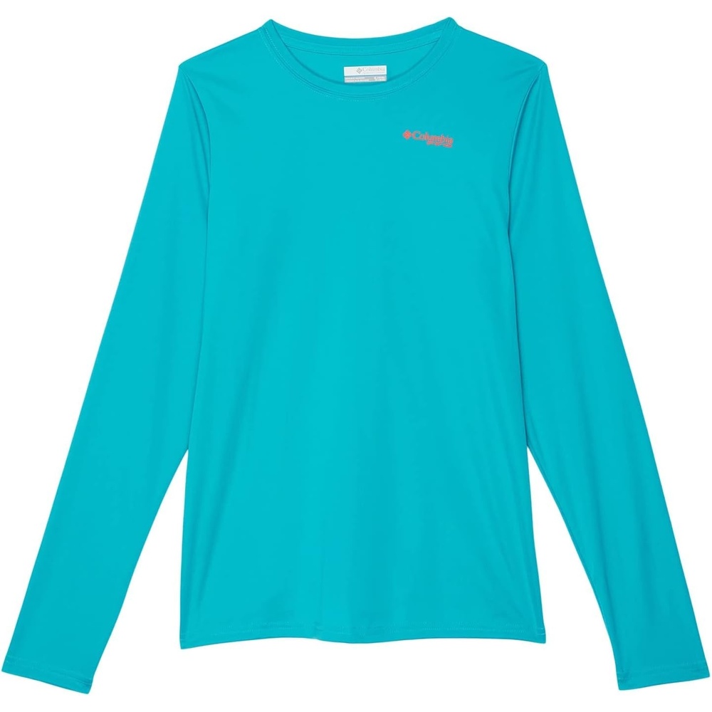image:imageColumbia Youth Boys PFG Terminal Tackle Fish Flag Long Sleeve ShirtOcean TealCool Green