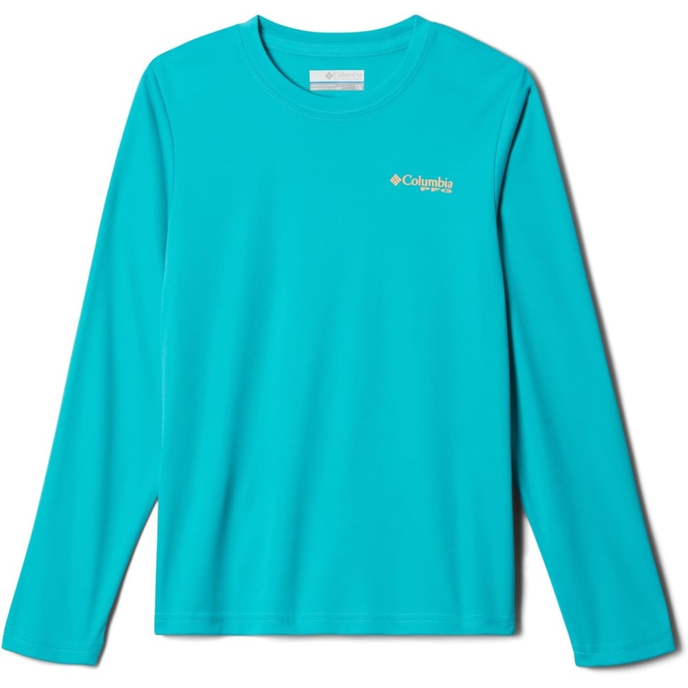 image:imageColumbia Youth Boys PFG Terminal Tackle Fish Flag Long Sleeve ShirtTurquoise Orange Glow Offshore Slam