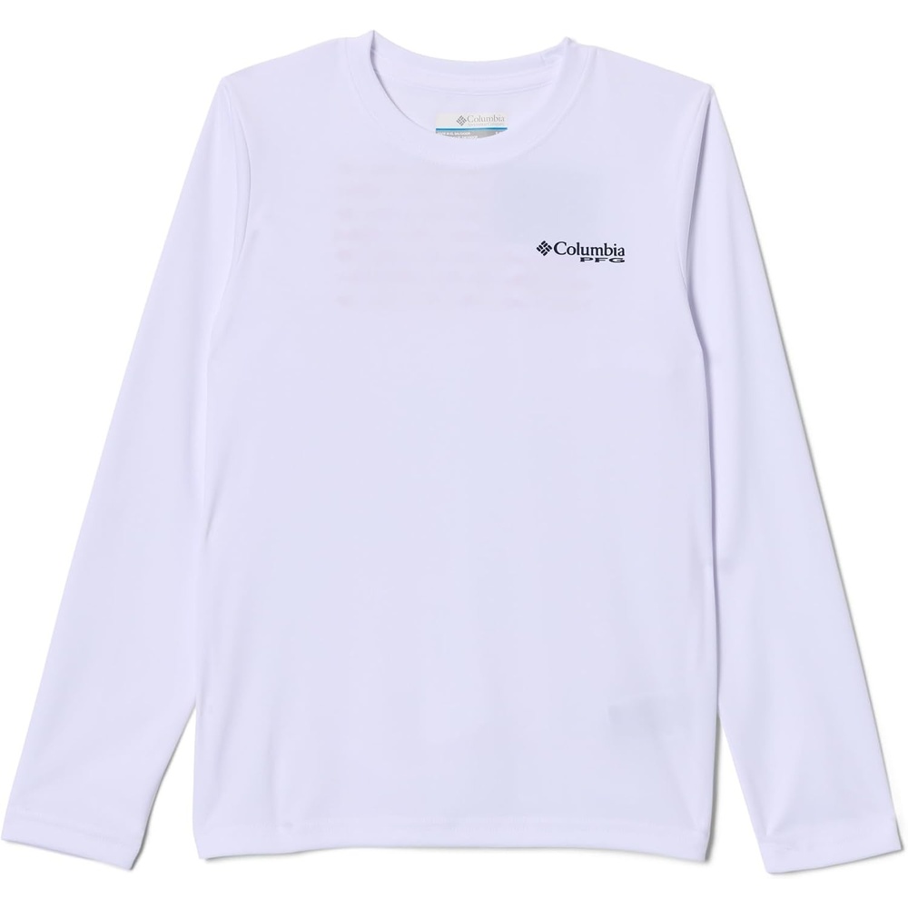 image:imageColumbia Youth Boys PFG Terminal Tackle Fish Flag Long Sleeve ShirtWhite