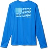 Columbia Youth Boys PFG Terminal Tackle Fish Flag Long Sleeve Shirt(Blue Macaw/Atoll)