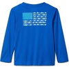 Columbia Youth Boys PFG Terminal Tackle Fish Flag Long Sleeve Shirt(Blue Macaw/Atoll)