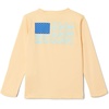 Columbia Youth Boys PFG Terminal Tackle Fish Flag Long Sleeve Shirt(Cocoa Butter/Gulf Stream)