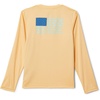 Columbia Youth Boys PFG Terminal Tackle Fish Flag Long Sleeve Shirt(Cocoa Butter/Gulf Stream)