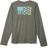 Columbia Youth Boys PFG Terminal Tackle Fish Flag Long Sleeve Shirt(Cypress/Key West Bass Lures)