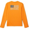 Columbia Youth Boys PFG Terminal Tackle Fish Flag Long Sleeve Shirt(Orange Blast/Cool Grey)