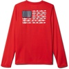 Columbia Youth Boys PFG Terminal Tackle Fish Flag Long Sleeve Shirt(Red Spark/White)