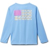 Columbia Youth Boys PFG Terminal Tackle Fish Flag Long Sleeve Shirt(White Cap/Pfg Fish Flag Update)