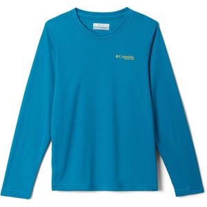 Columbia Youth Boys PFG Terminal Tackle Fish Flag Long Sleeve Shirt(Blue Echo/Pear Offshore Slam)