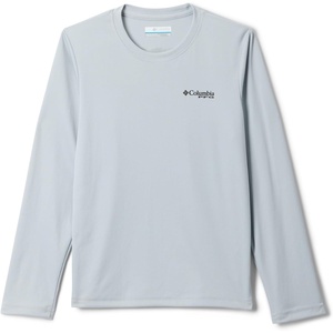 Columbia Youth Boys PFG Terminal Tackle Fish Flag Long Sleeve Shirt(Cool Grey Graphic)