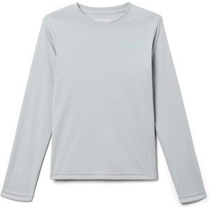 Columbia Youth Boys PFG Terminal Tackle Fish Flag Long Sleeve Shirt(Cool Grey/Gulf Stream)