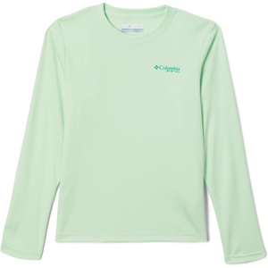 Columbia Youth Boys PFG Terminal Tackle Fish Flag Long Sleeve Shirt(Key West/Cool Grey)