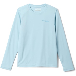 Columbia Youth Boys PFG Terminal Tackle Fish Flag Long Sleeve Shirt(Marine Light Graphic)