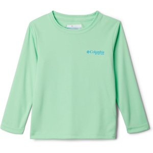 Columbia Youth Boys PFG Terminal Tackle Fish Flag Long Sleeve Shirt(Ocean Mint/Pfg Flag Offshore Slam)