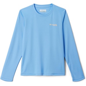 Columbia Youth Boys PFG Terminal Tackle Fish Flag Long Sleeve Shirt(White Cap/Pfg Fish Flag Update)