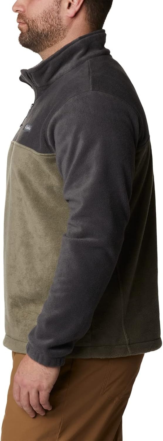 image:imageColumbia mens Steens Mountain Half ZipShark Stone Green